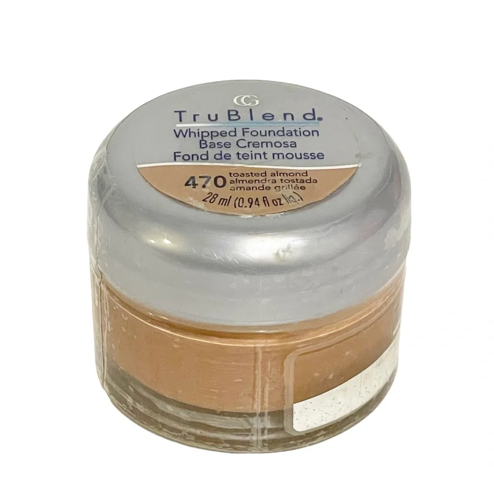 CoverGirl TruBlend Whipped Foundation .94 fl oz (28 ml) Toasted Almond 470 NEW